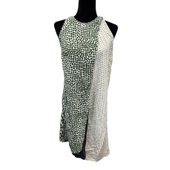 Stella McCartney Resort Mika Silk Drape Dress Size US 4 / EU 38 Multi Spot - Picture 6 of 14